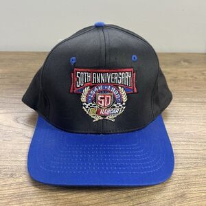 Vintage Nascar 50th Anniversary SnapBack 1998 Black & Blue Hat Racing OSFA Cap